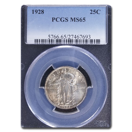 1928 Standing Liberty Quarter MS-65 PCGS 1928 Standing Liberty Quarter MS-65 PCGS